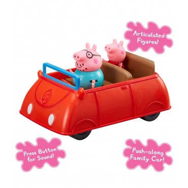 Peppa Pig Push Along Car with Daddy Pig